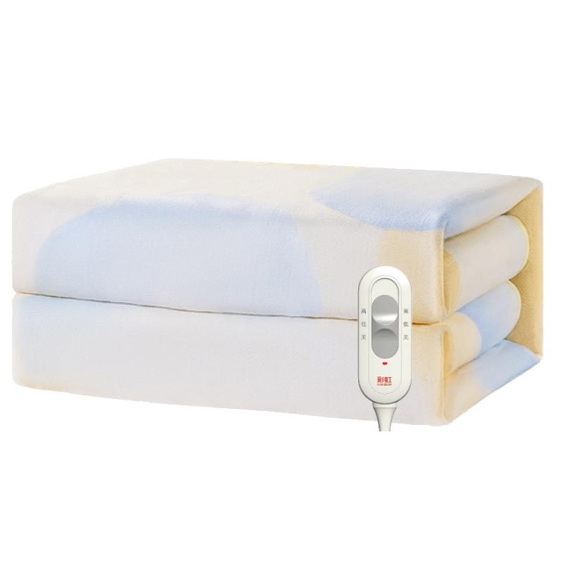 彩虹电热毯1.5*0.7m耐弯折单人自动断电取暖T1570