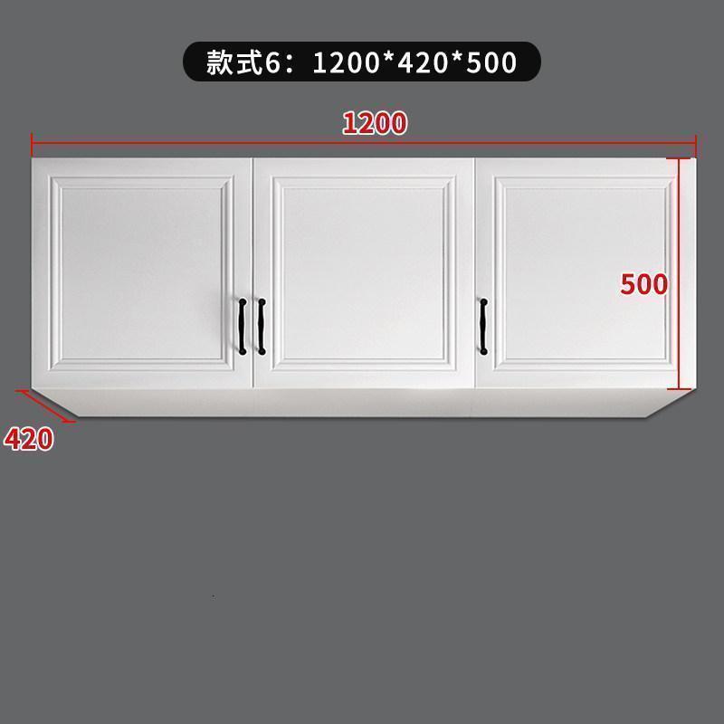 森美人现代简欧衣柜加高顶柜卧室顶柜餐厅厨房阳台顶柜定制DG-202 款式6：1200*420*5003门
