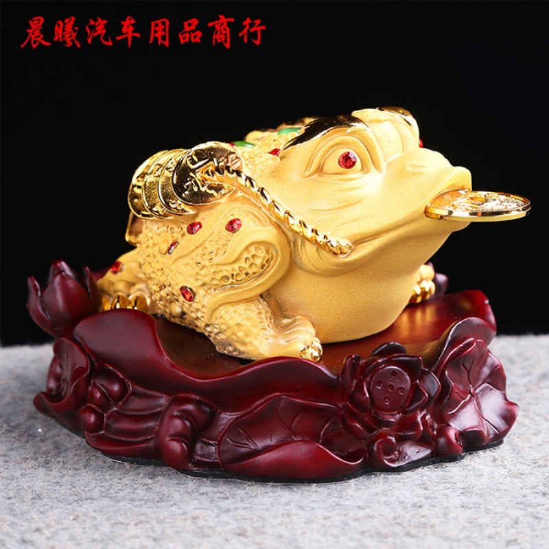 新款招财辟邪树脂汽车摆件 高档装饰品特色工艺小饰品金蝉摆件