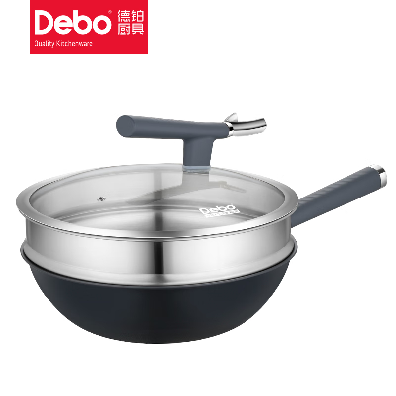 德铂(Debo)帕拉格 (炒锅)DEP-DS405 32cm高清大图
