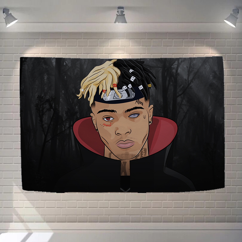 汐岩hip说唱歌手tentaction潮流背景布rap房间酒吧夜店