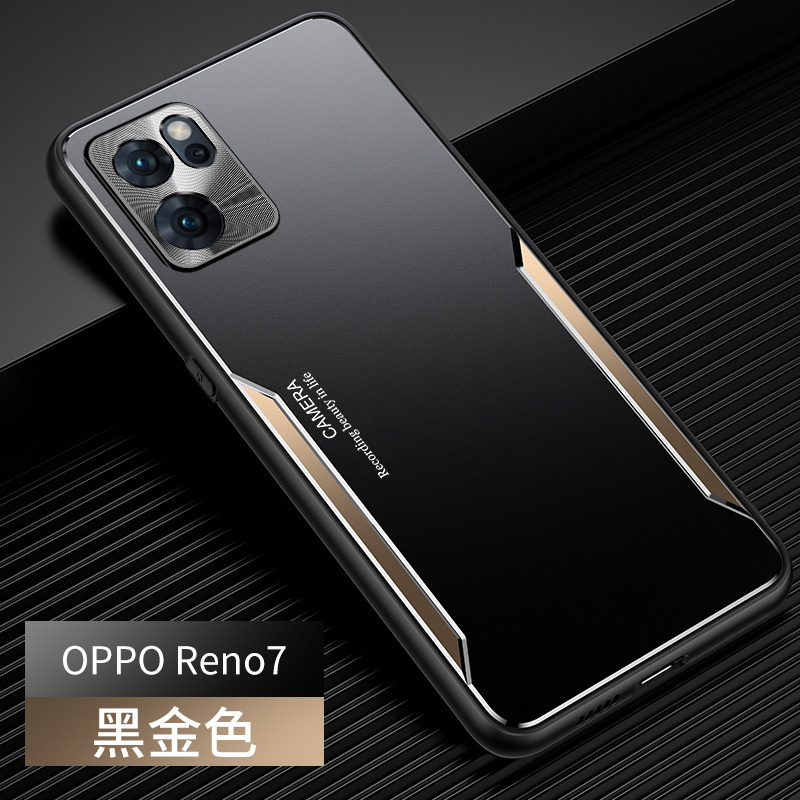 魅爱琳 OPPO Reno7手机壳 Reno7pro保护套se外壳 刀锋战士 金属防摔轻薄软套 全包磨砂散热炫酷时尚潮壳