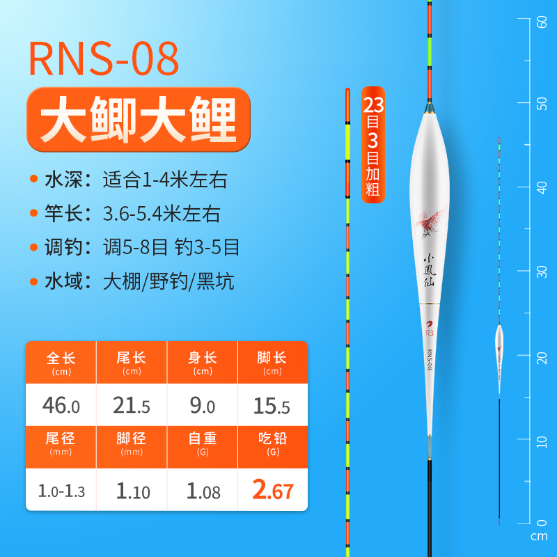 小凤仙轻口小碎目鲫鱼漂高灵敏正品纳米浮漂醒目浮标野钓漂防风浪
