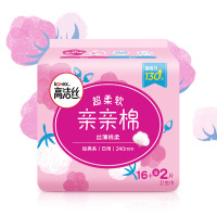 高洁丝亲亲棉系列丝薄棉柔卫生巾日用组合108片姨妈巾