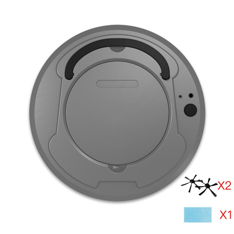 扫地机器人黄金蛋家用全自动智能扫拖一体机拖地吸尘三合一吸小米粒 时尚灰[拖布*1+毛刷*2]