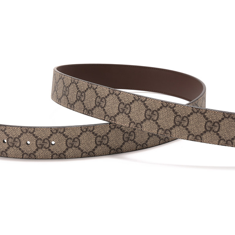 gucci古驰男士女士双g老花不可裁剪腰带722370kgd0h