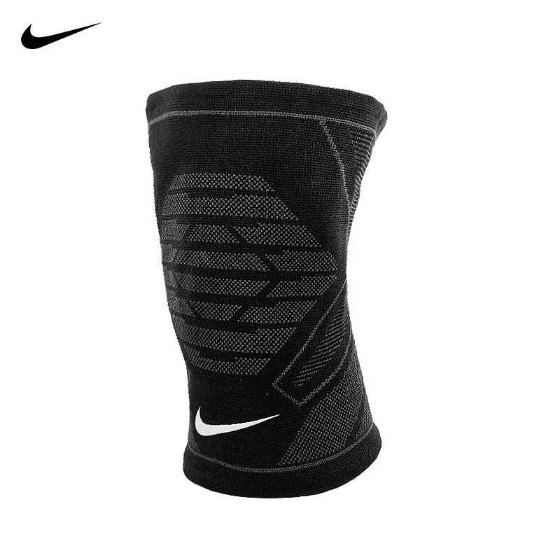耐克nike针织护膝篮球羽毛球膝部保护套跑步健身运动装备男女护膝盖套
