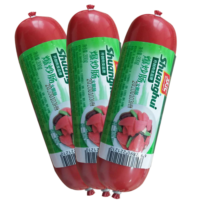 双汇火腿肠 爆炒肠200g*4支