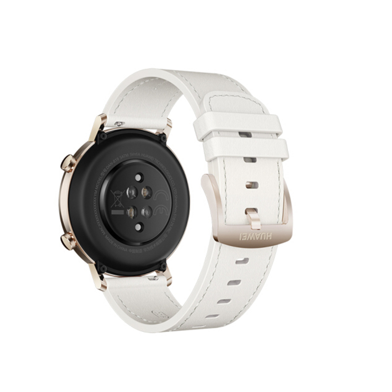 华为watchgt242mm华为手表智能运动手表女心率血氧健康监测凝霜白