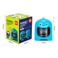 得力(deli)0501恐龙电动削笔器 蓝色 自动削笔机 转笔刀 卡通卷笔刀 削笔刀 学生文具