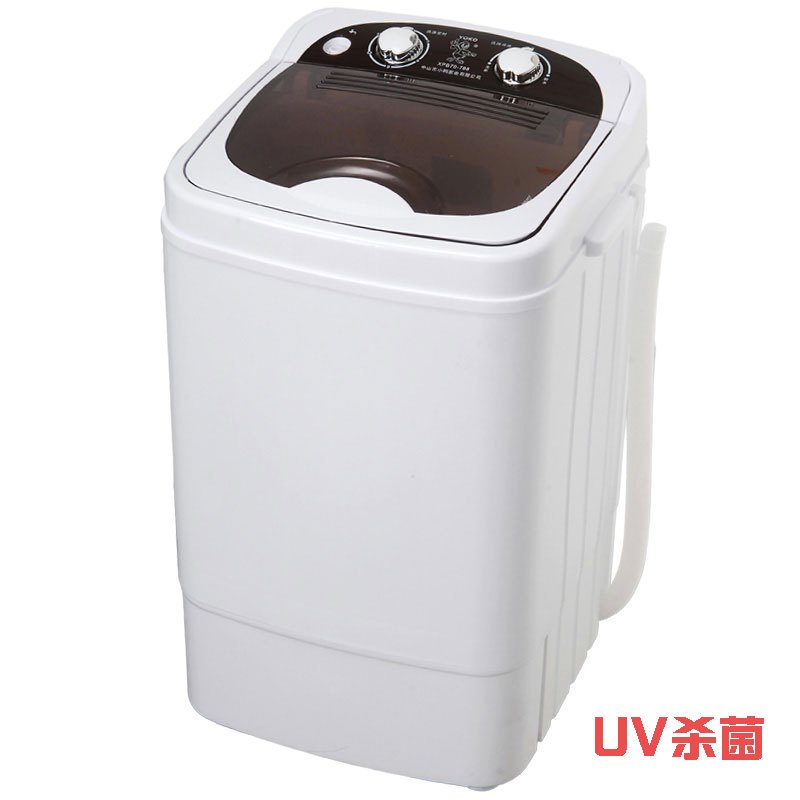 7公斤洗衣机单筒桶半自动小型迷你洗衣机带脱水婴儿童洗衣机7公斤蓝色