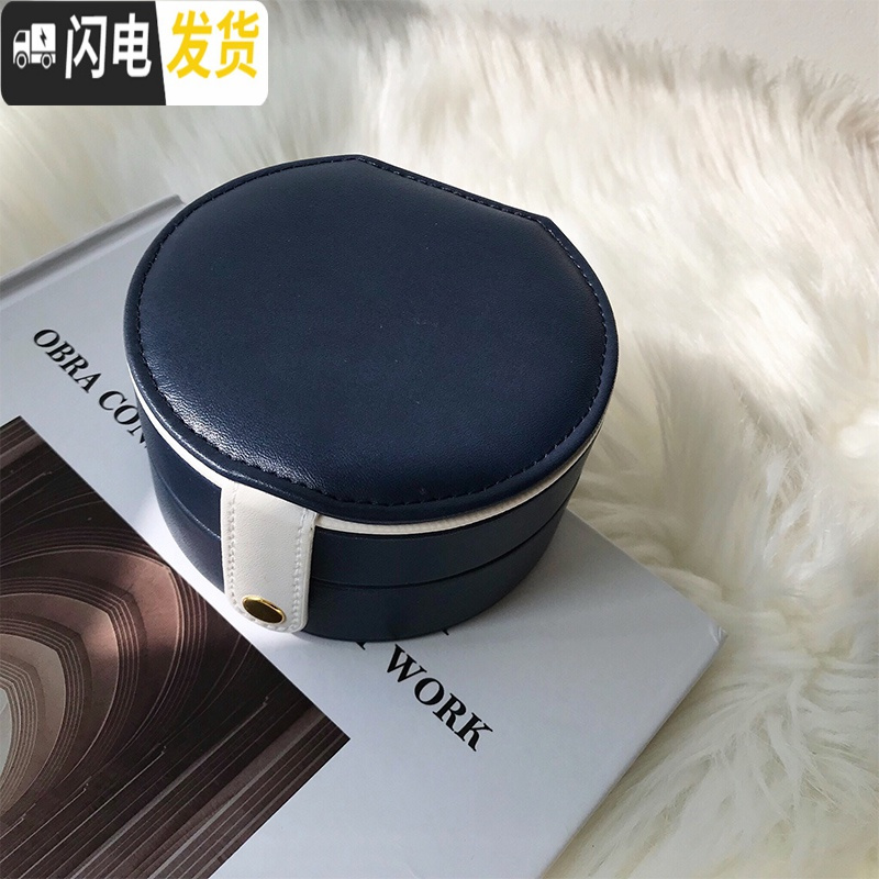 三维工匠少女宝藏盒 双层饰品收纳盒化妆台归类整理耳环便携式首饰盒高清大图