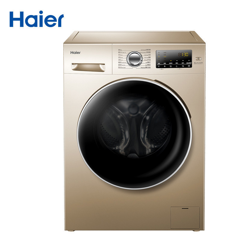 Haier/海尔 EG10014HBX39GU1 10公斤烘干 智能变频 洗烘一体机 洗干一体机 金色滚筒全自动洗衣机