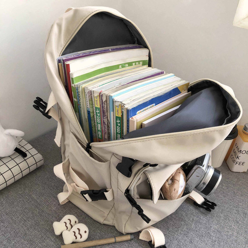 派尼美特ins书包女学生韩版古风初中生高中生大容量森系背包双肩包