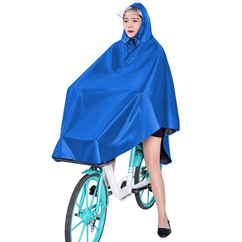 雨衣电动车摩托车雨披单人成人男女士加大加厚骑行双帽檐护脸雨衣