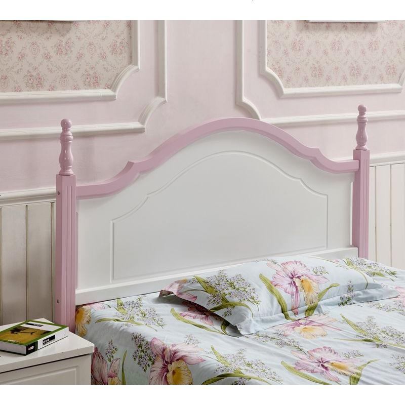 韩式床头板1.8米简约现代白色烤漆地中海双人靠背床头定制1.5米