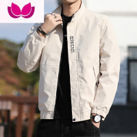 七斓男士外套2022新款时尚韩版潮流休闲夹克男装棒球服潮夹时球七 L TGC-CSL1938卡其