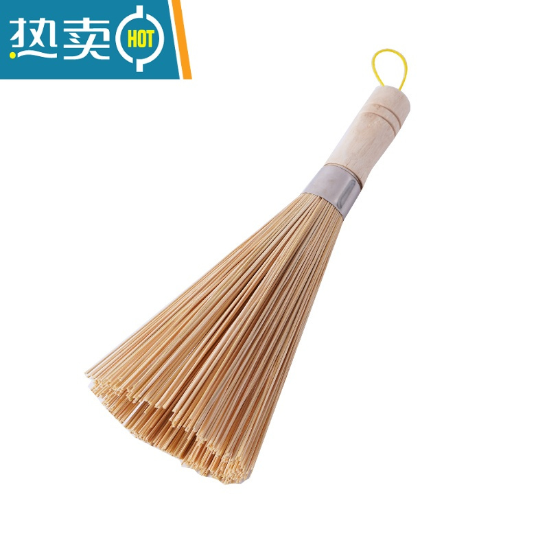 敬平刷锅器手工竹刷子老式炊帚洗锅的锅刷家用厨房清洁工具中号1个装