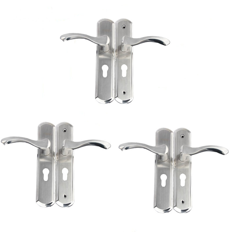 易安迪 不锈钢门锁 配小50锁体125mm 二舌 套高清大图