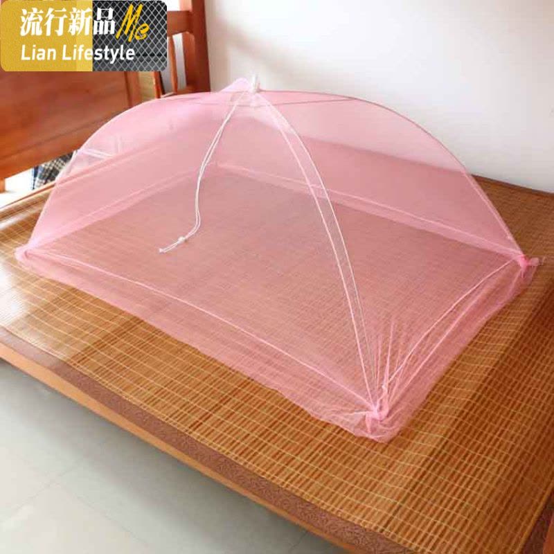 婴儿床蚊帐罩大小号儿童伞罩盖式蒙古包蚊帐易收折叠无底成人蚊帐 三维工匠图片