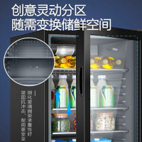 海尔(haier)108升冰吧 家用保鲜柜饮料冷藏柜立式冰柜办公室单门小冰箱 黑色单冷藏LC-108H