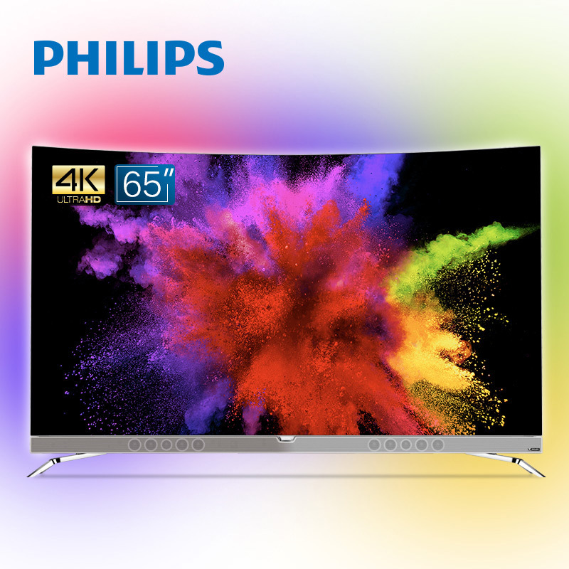 飞利浦(Philips)65POD901C/T3 65英寸 4K超高清 智能 OLED曲面 流光溢彩电视机
