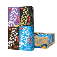 Vitasoy维他奶多口味豆奶250ml*24盒 植物奶(原味6盒+巧克力6盒+黑豆6盒+香草6盒)