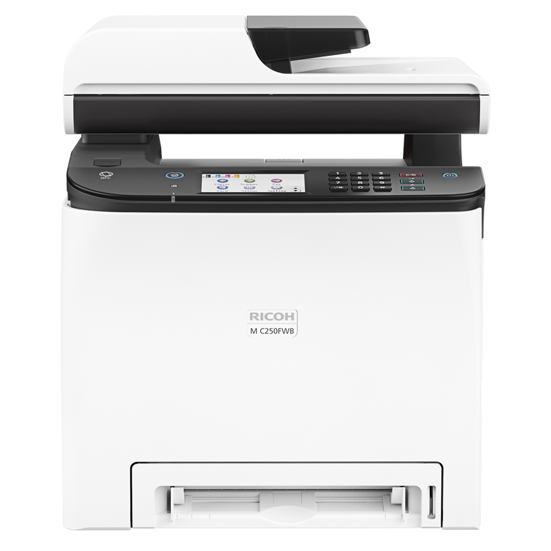 理光(RICOH)M C250FWB A4彩色激光打印机多功能一体机打印复印扫描传真无线WIFI网络商务办公四合一