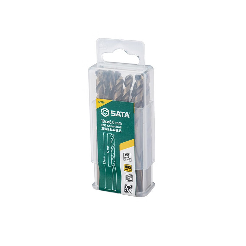 世达(SATA) 1件 直柄含钴麻花钻 10.5MM 52405高清大图