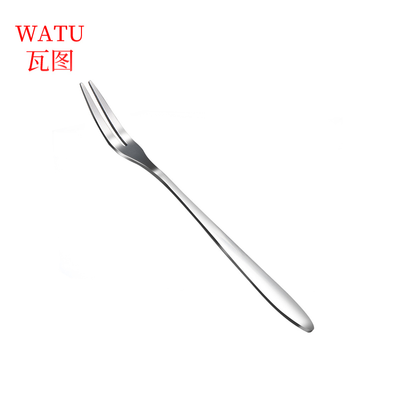 瓦图 304不锈钢叉子 13.5*0.9cm 5个装/套高清大图