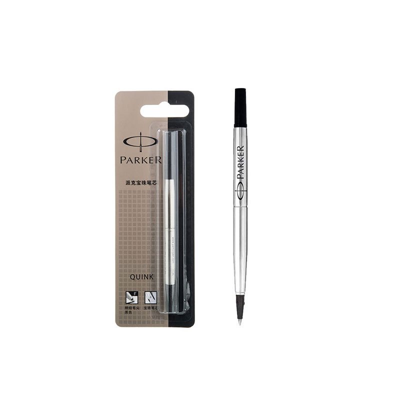 JZ派克(PARKER) 宝珠笔水性笔芯 细黑 0.5mm 悬挂装