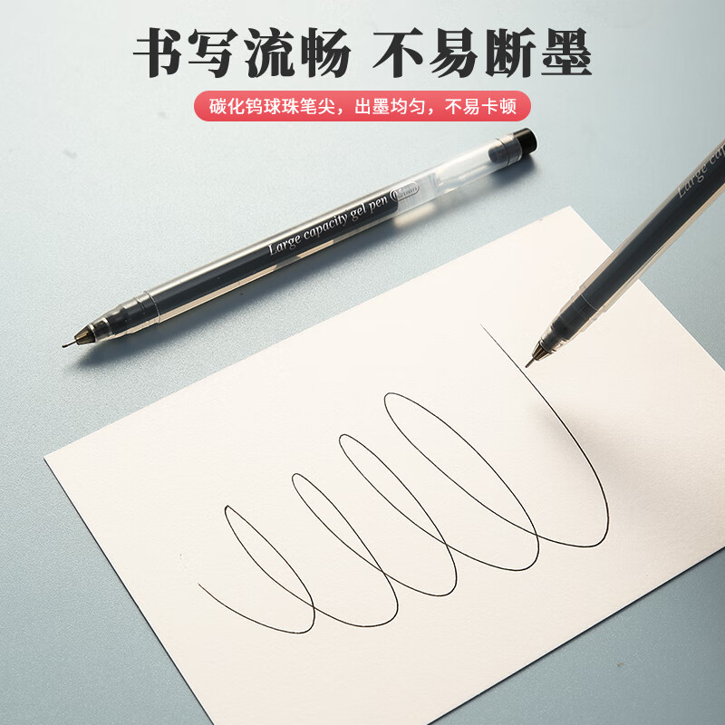 晨光(M&G)拔盖中性笔一体芯AGPY5501黑0.5高清大图