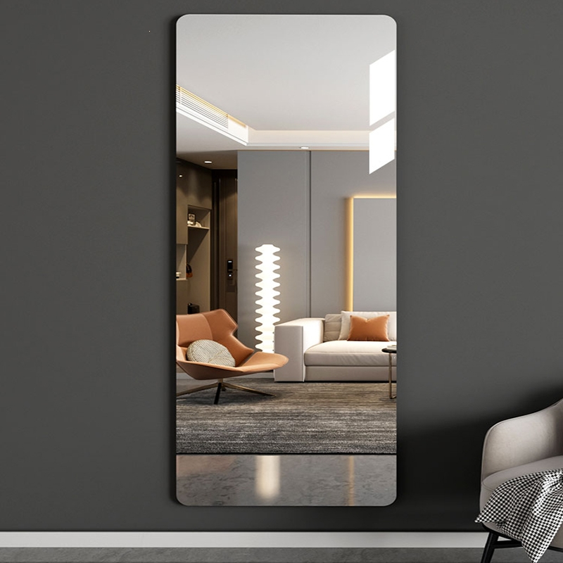 古达软镜子贴墙自粘亚克力全身穿衣镜家用高清墙面粘贴镜面贴纸试衣镜