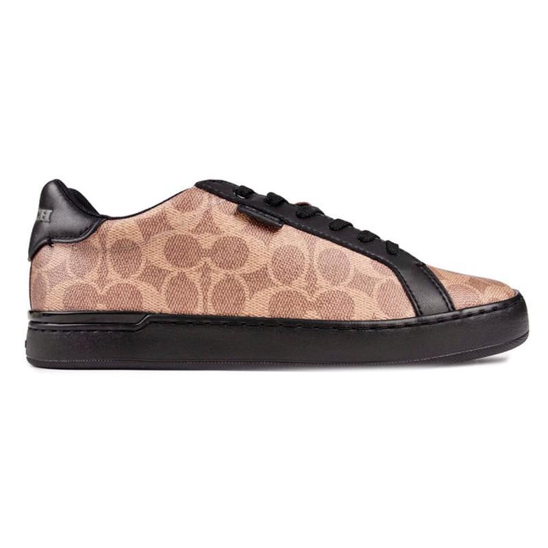 蔻驰coachlowline女士运动休闲鞋板鞋皮革舒适防滑lowlnebk正品保证