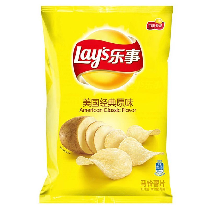 70g乐事薯片原味22袋