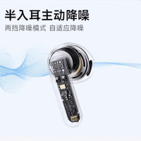 小米(MI)Redmi Buds 6S 子夜黑 半入耳主动降噪 TWS无线蓝牙耳机 33小时长续航 适用小米华为苹果手机