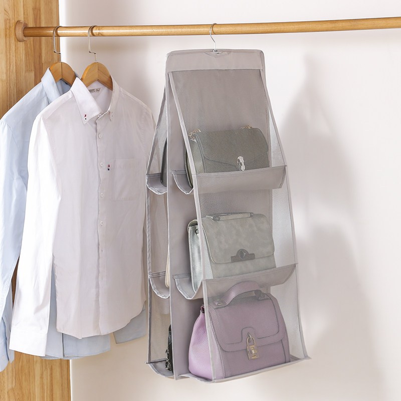 包包收纳挂袋衣柜布艺防尘袋墙挂家用整理悬挂收纳架柜盒宿舍收纳袋