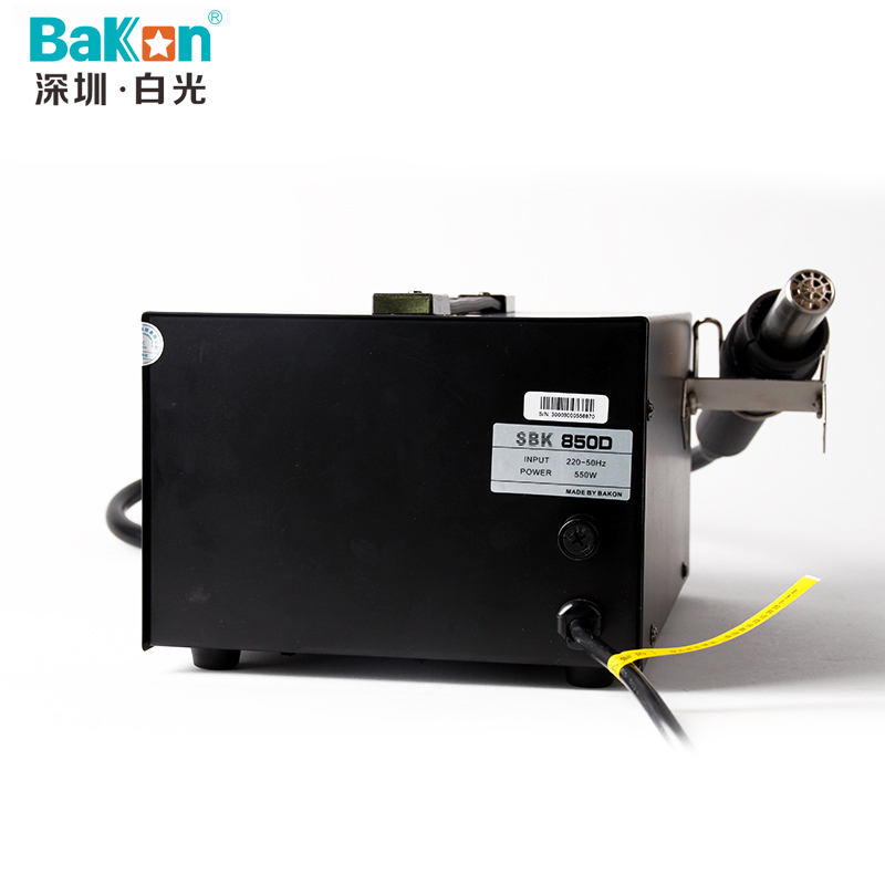 深圳白光(BAKON)SBK850D 气泵式热风枪拆焊台 数显控温 热风焊台 100-500度