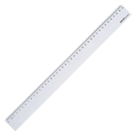 得力(deli) 塑料直尺20cm/30cm/40cm厘米学生尺子文具绘图制图刻度尺 40cm 6240