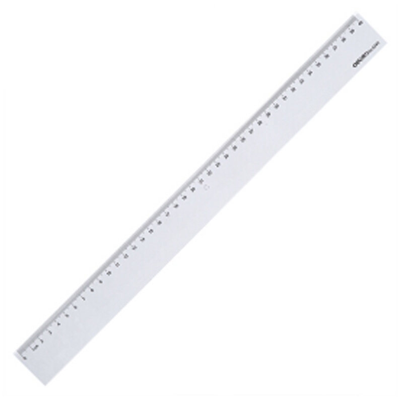 得力(deli) 塑料直尺20cm/30cm/40cm厘米学生尺子文具绘图制图刻度尺 40cm 6240
