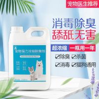 宠物消毒液家用猫咪狗狗除臭剂室内喷雾猫砂狗窝杀菌去尿味祛味剂 宠物消毒除味剂五斤装