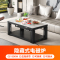 雪中情电暖桌取暖桌电暖炉烤火桌茶几一体升降电暖茶几家用客厅长方形烤火炉电炉取暖器电暖器电茶几岩板带语音控制