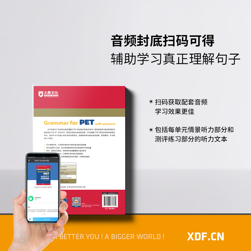 [正版]剑桥PET语法精讲精练 通用五级 pet备考资料英语入门证书考试 语法词汇模考书籍 英语 对应朗思A2高清大图