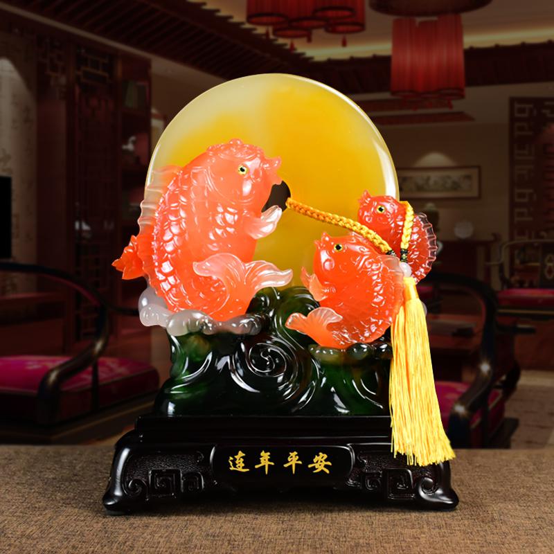 美帮汇如意平安扣摆件家居饰品新房客厅隔断酒柜物装饰乔迁结婚高清大图