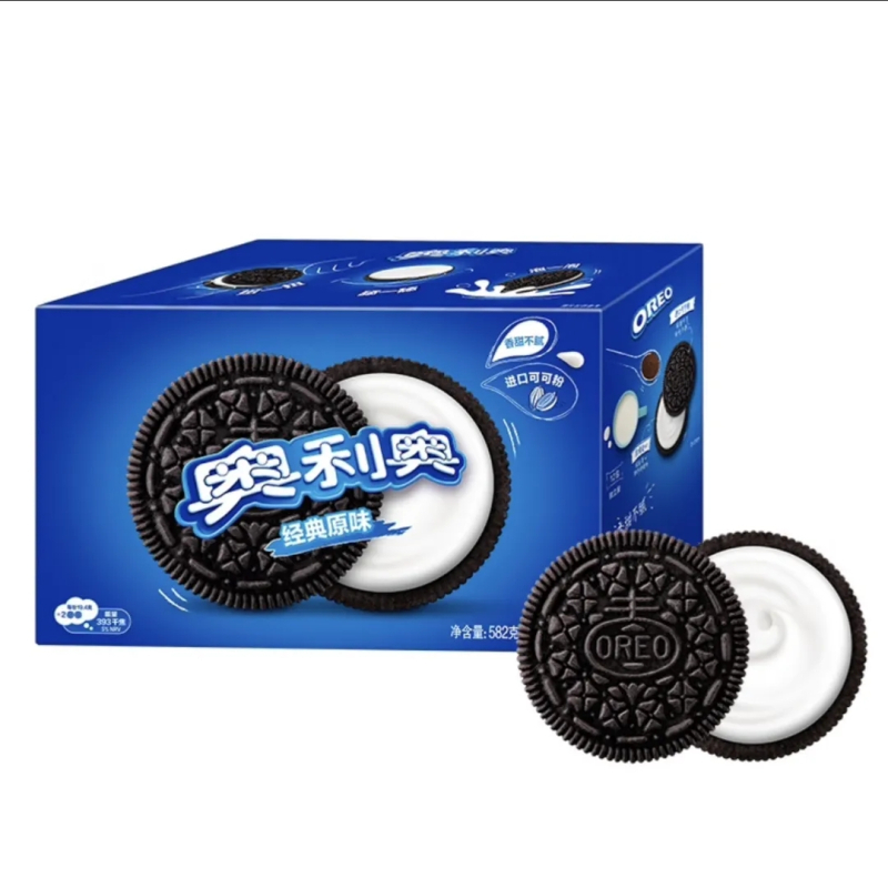 奥利奥巧克力夹心饼干582g *2盒儿童休闲零食点心正品早餐办公室下午茶(原味)高清大图