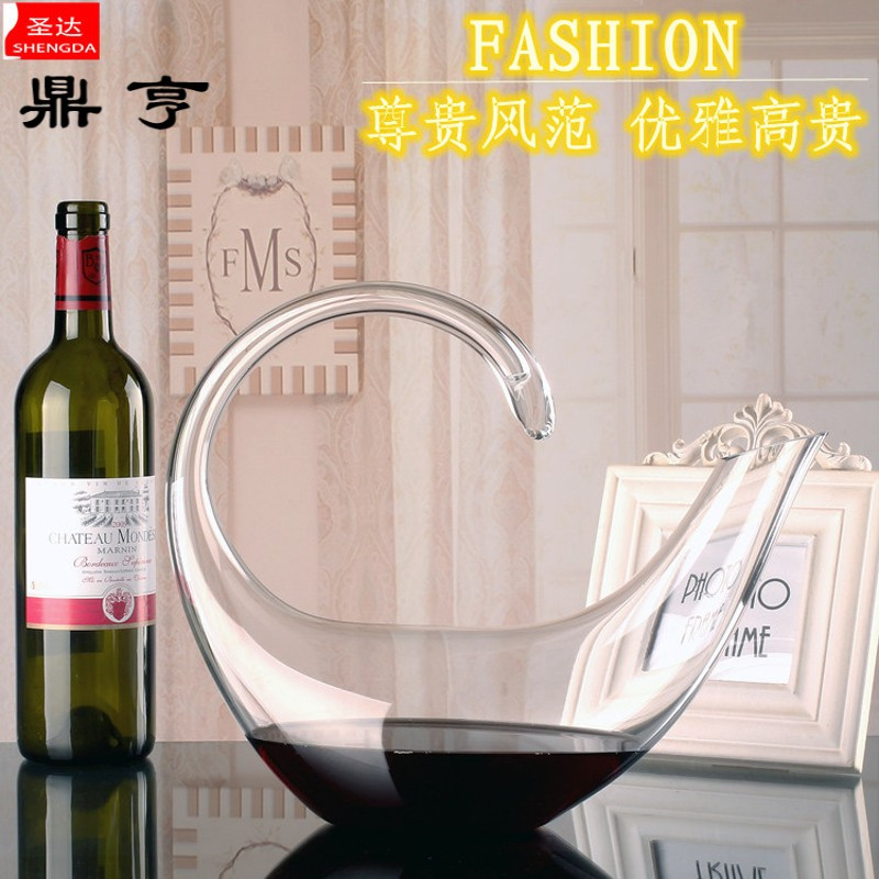鼎亨无铅水晶玻璃创意红酒醒酒器葡萄酒醒酒酒具快速醒酒包邮