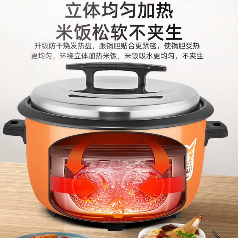 半球(PESKOE)商用电饭锅大容量电饭锅 老式饭店用大型电饭煲 LX230-300B高清大图
