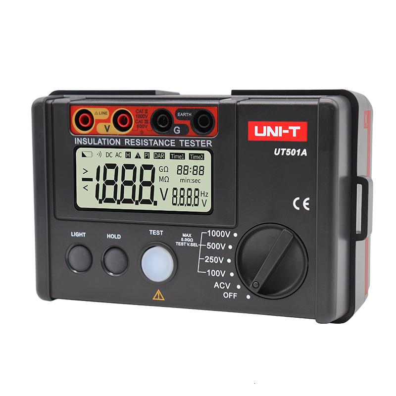 UT501A绝缘电阻测试仪数字兆欧表250V/500V/1000V电子摇表 UT501A标配送32合一螺丝刀高清大图