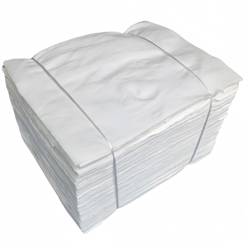 依诺九吉 擦机布白色工业抹布清洁布 40*60cm 千克高清大图