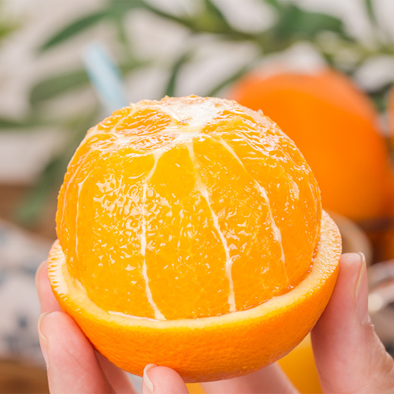 湖北秭归伦晚正宗脐橙不怕晚甜橙新鲜水果当季水果手剥橙产地直发高清大图